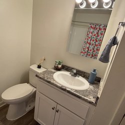 bathroom at Meadowwood Apartments
